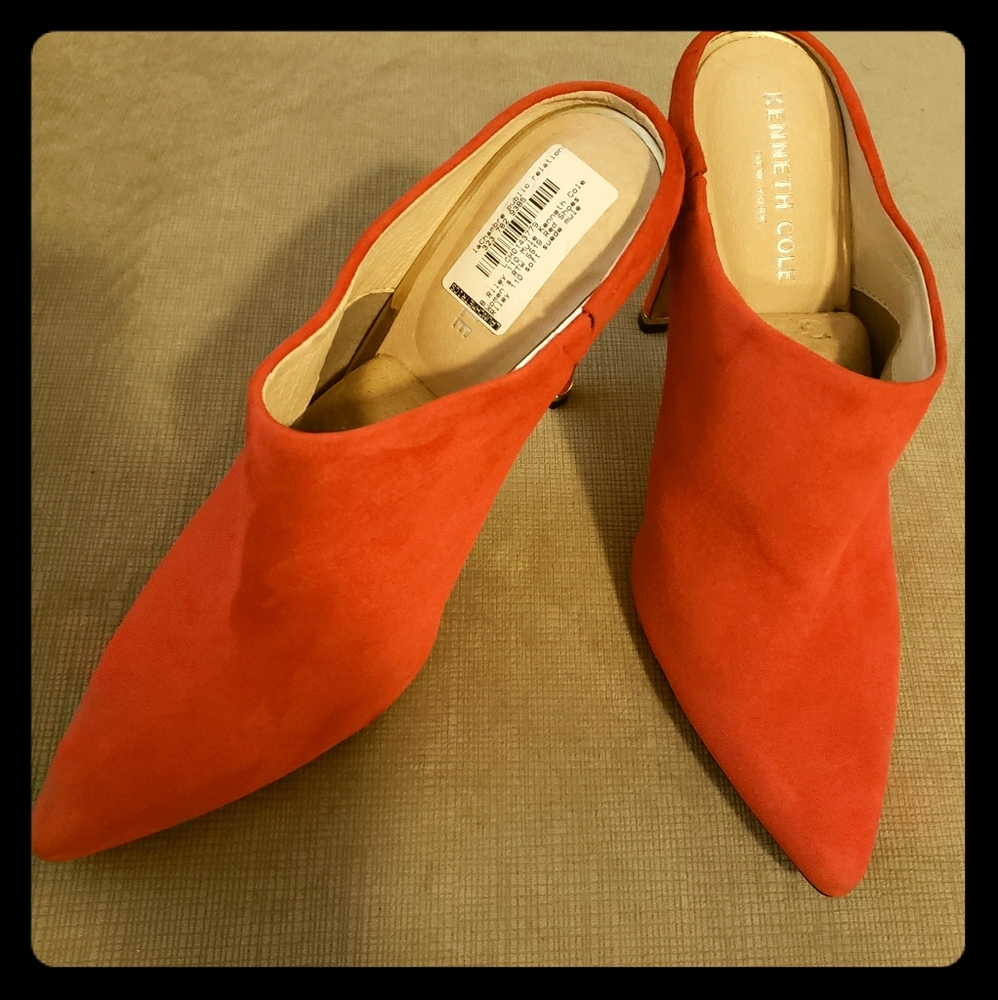 Red Suede Mules. - image 1